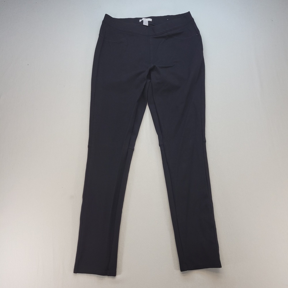 LC Lauren Conrad Ponte Pants Womens Medium Black Pull On Stretch
